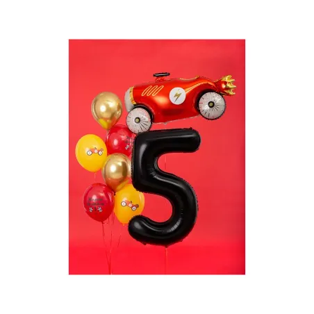Large Foil Balloon Black Number 5 – 86 cm
