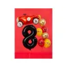 Grande Palloncino in Foil Nero Numero 8 – 86 cm