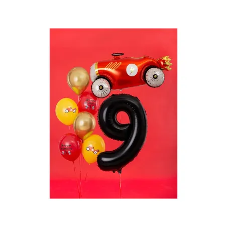 Large Foil Balloon Black Number 9 – 86 cm