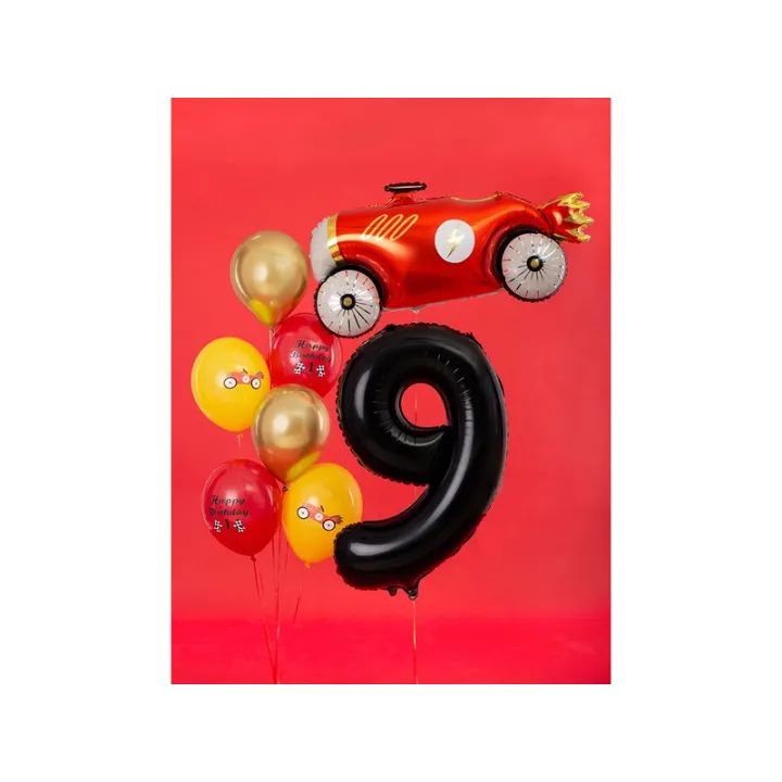 Grande Palloncino in Foil Nero Numero 9 – 86 cm