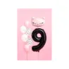 Large Foil Balloon Black Number 9 – 86 cm