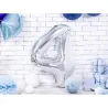 Large Foil Balloon Silver Number 4 – 86 cm