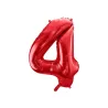 Grand ballon rouge chiffre 4 – 86 cm