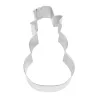 Snowman Cookie cutter, 5.5 x 10.5 cm, Steel