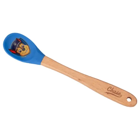 Cooking Spoon Paw Patrol Chase 18.5 cm – Wooden Handle, Silicone Head, for Kids | miniSchoggi