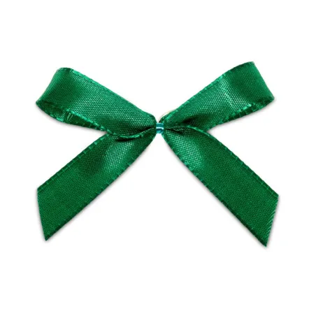 Fiocco con clip, verde scuro