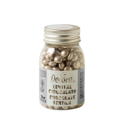 Schokolinsen Mini Silber, 80 g