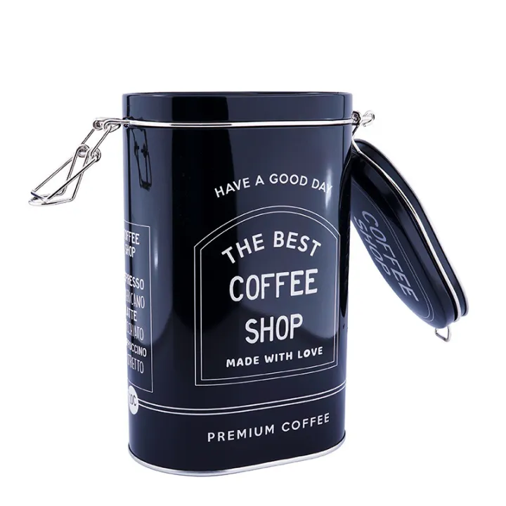 Coffee tin, 122 x 80 x 200 mm