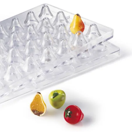 3D praline mold apple, 28 pralines