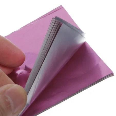 Aluminium Folie Schokolade Rosa, 150 Stück