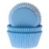 Babyblaue Mini Cupcake Förmchen, 60 Stück