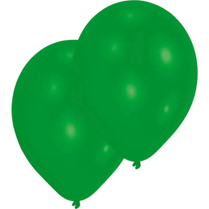 Palloncini verdi, 10 pezzi