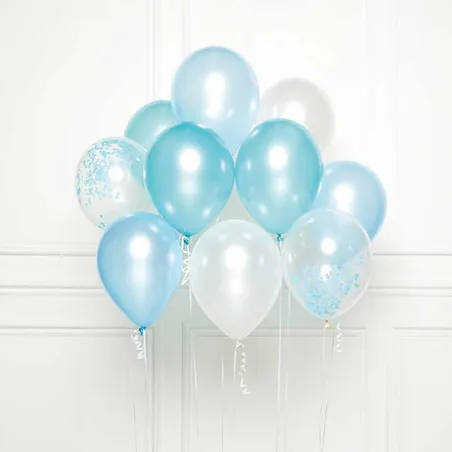Bouquet di palloncini blu, 10 pezzi