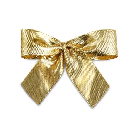 Fiocco con clip, oro