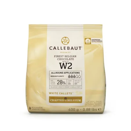 Callebaut cioccolato bianco 28%, 400 g