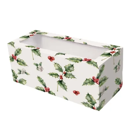 Boîte Bûche Noël, 30.4 x 12.7 x 12.7 cm