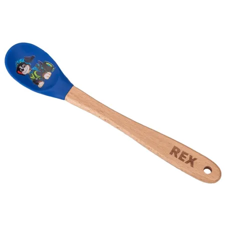 Cooking spoon Paw Patrol Rex 18.5 cm – wooden handle, silicone head, for kids | miniSchoggi