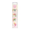 Sugar decoration unicorn with rainbow, 12 pieces