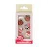Sugar decorations Merry Christmas, 12 pieces