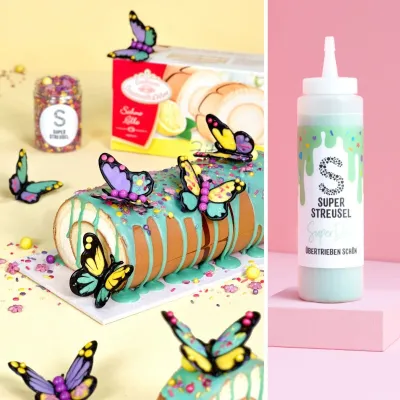 Super sprinkles glassa per torte a goccia verde menta, 300 g