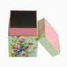 Gold heart cookie tin, 123 x 120 x 30 mm