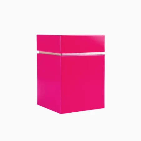 Porta tè rosa, 78 x 78 x 110 mm