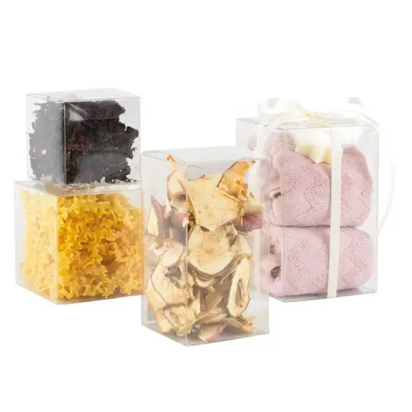 Transparent package 8 x 8 x 13 cm