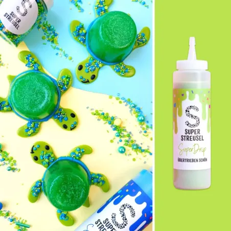 Super sprinkles glassa per torte a goccia verde lime, 300 g
