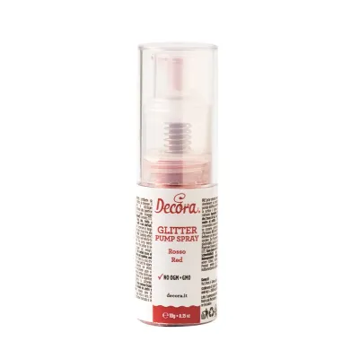 Decora Glitzerspray Rot, 10 g