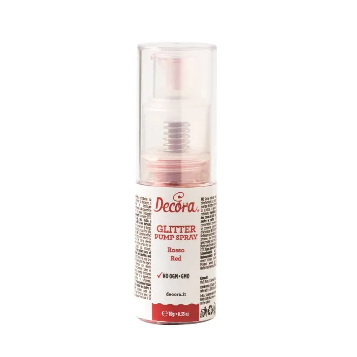 Decora Glitzerspray Rot, 10 g