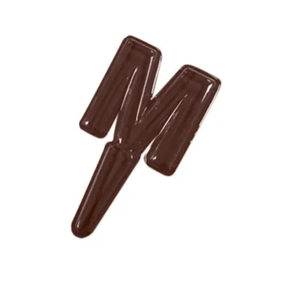 Chocolate mold letters A to M