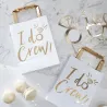 Sacs de fête "I do Crew", 5 pièces