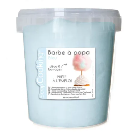 Zucchero filato blu pronto per l'uso, 35 g