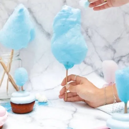 Zucchero filato blu pronto per l'uso, 35 g