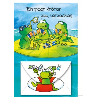 Geburtstagskarte Zocker Kröten