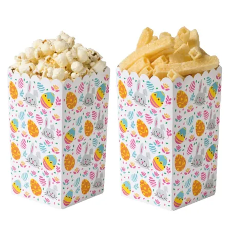 Boîte à pop-corn Pâques, 6 pièces