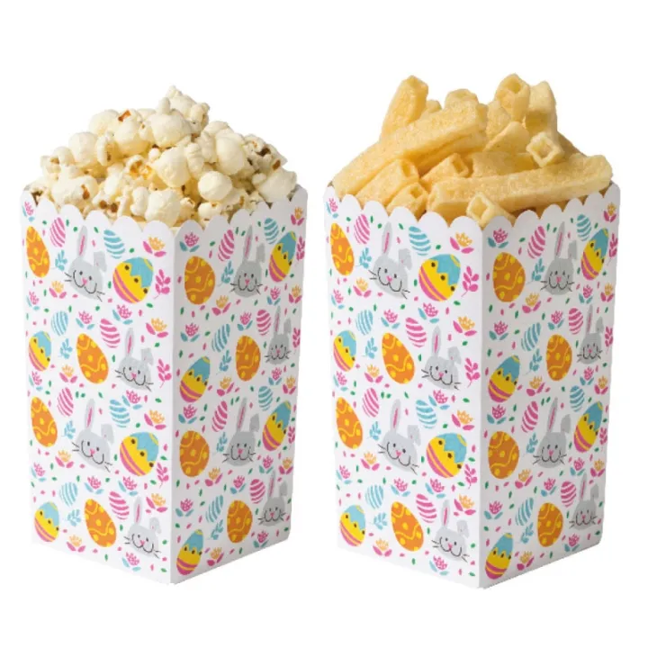 Scatola di popcorn pasquali, 6 pezzi