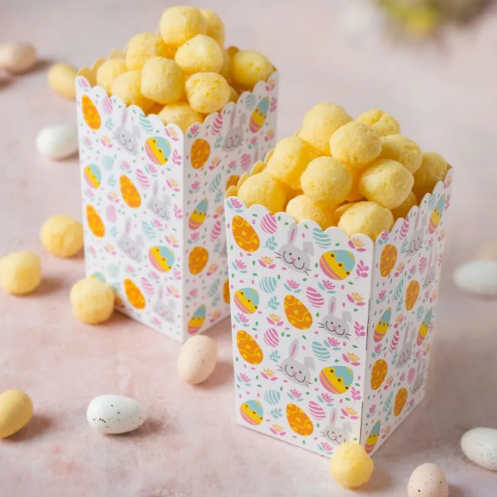 Scatola di popcorn pasquali, 6 pezzi