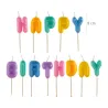 Candele "Happy Birthday" multicolore