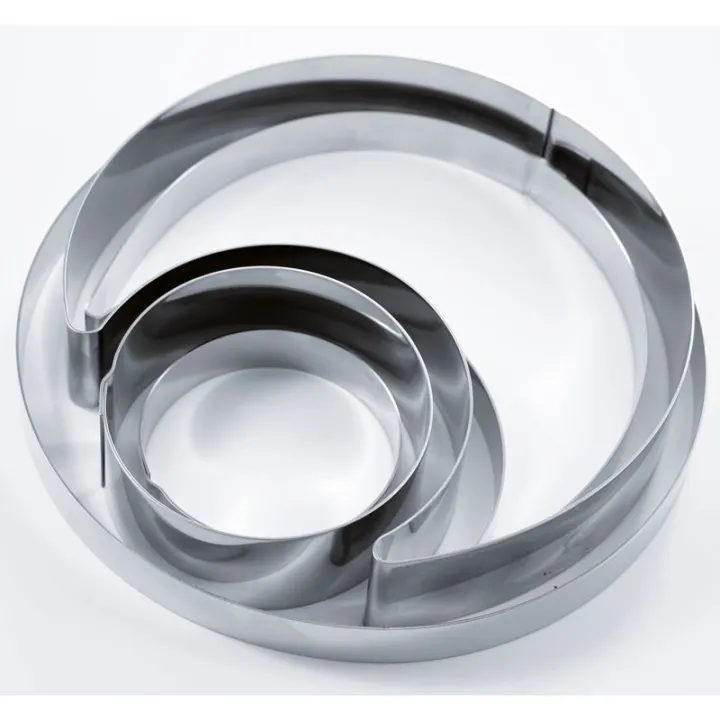 Tortenring Kreis im Kreis,  Ø 22 cm x 4 cm