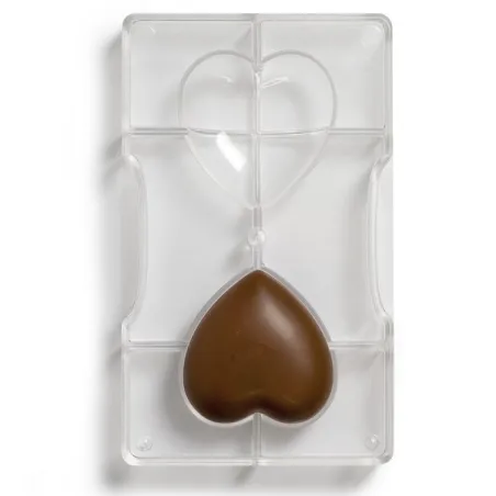 Coeurs Moule à chocolat, 2x coeurs moyens