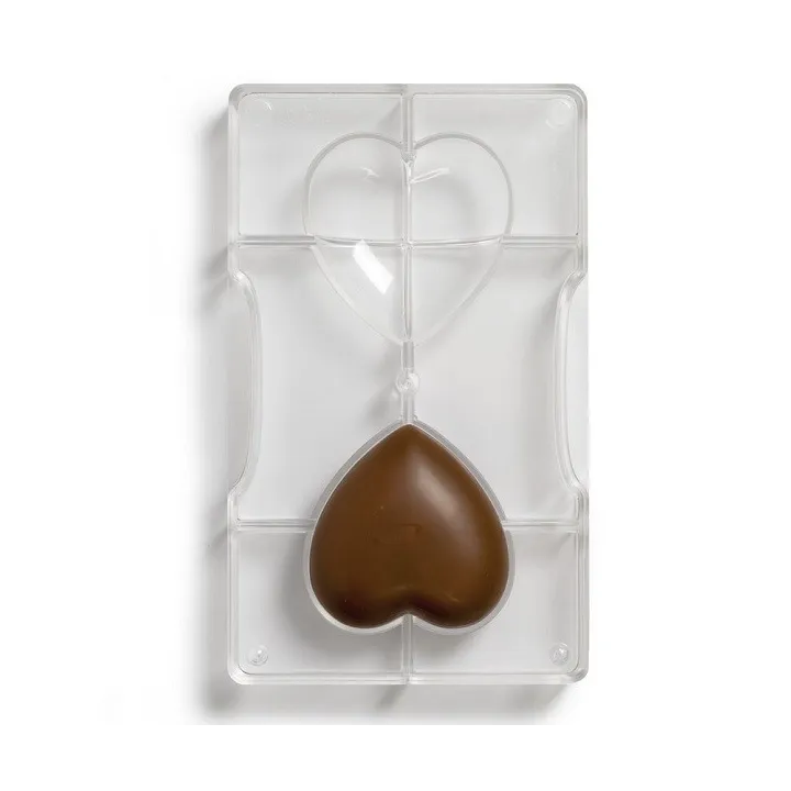 Hearts chocolate mold, 2x medium hearts