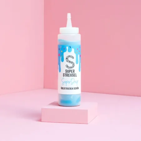 Super Streusel Drip Cake Glasur Blau, 300 g
