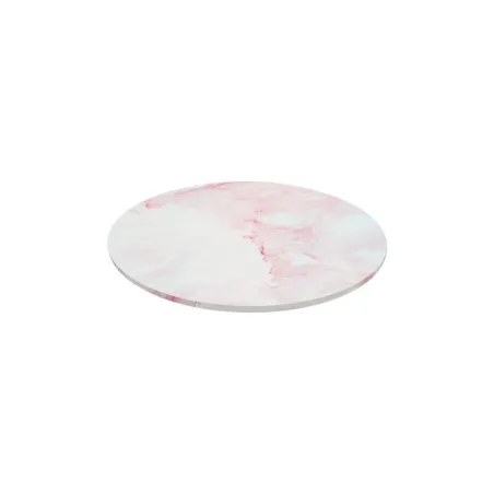 Cake plate round Ø 20 cm, pink marbled