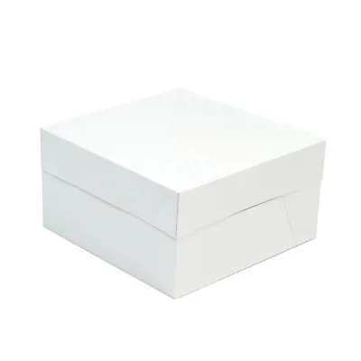 White cake box 25.4 x 25.4 x 25.4 cm