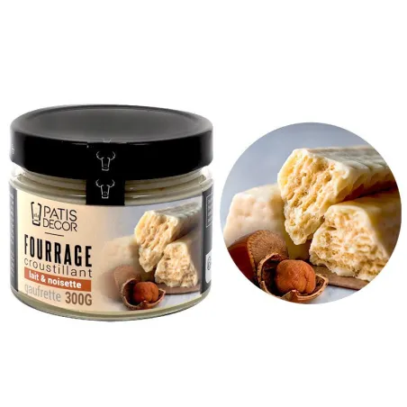 Farcitura al latte e nocciole con wafer croccanti, 300 g
