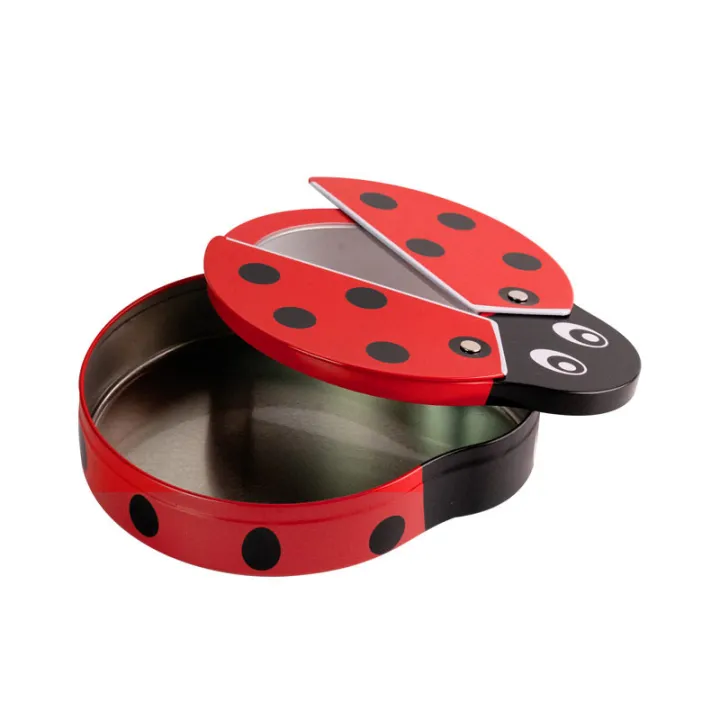 Boîte à biscuits coccinelle avec ailes, 180 x 140 x 40 mm