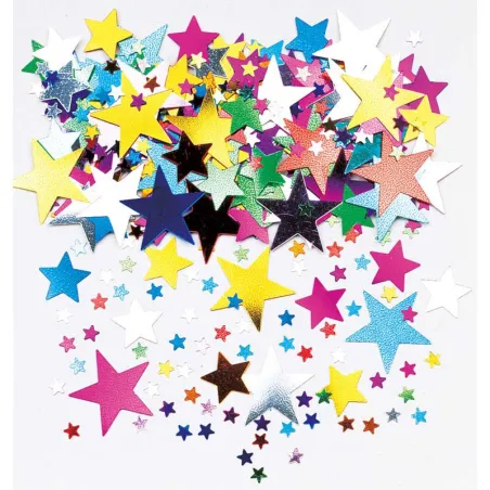 Confetti Mix étoiles multicolores, 14 g