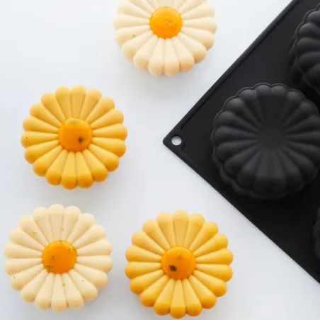 Moule en silicone Fleur, 6 pièces