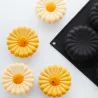 Silicone flower mold, 6 pieces